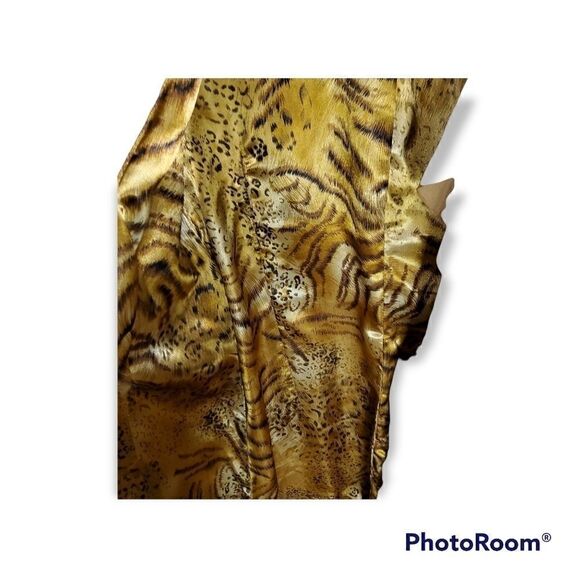 Saguaro Tobacco Suede Leather Ruffle Trim Coat - Picture 3 of 7